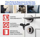 Trava porta de segurança em Aço Inox para casa, Apartamento, quarto de hotel segurança à prova de crianças - OWL EL SHARDY