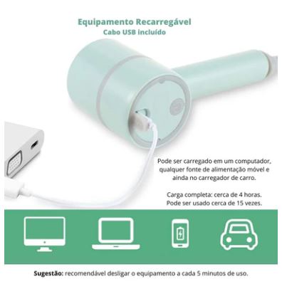 Mini Batedeira Portátil sem Fio e Multi Processador de Alimentos - Power Mix - Recarregável USB