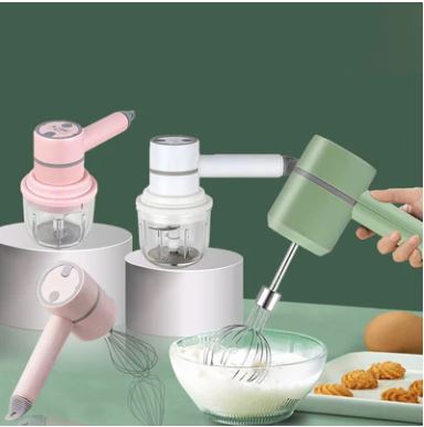Mini Batedeira Portátil sem Fio e Multi Processador de Alimentos - Power Mix - Recarregável USB