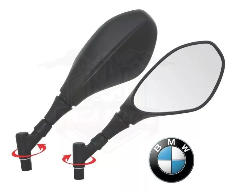 Retrovisor Espelho Haste Curta 360º Bmw F800 Titan Cb300 Par