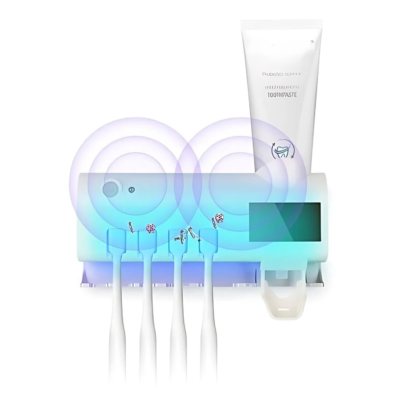 Suporte automático antibacteriano (Luz UV) esterilizador escova de dentes Higiene máxima garantida