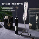 Batedor Misturador Mixer Elétrico para Bebidas Leite Café Clara de Ovos Portátil