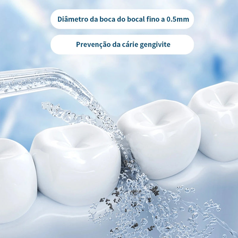 Fio Dental Irrigador Portátil Elétrico Jato D'água HidroFloss