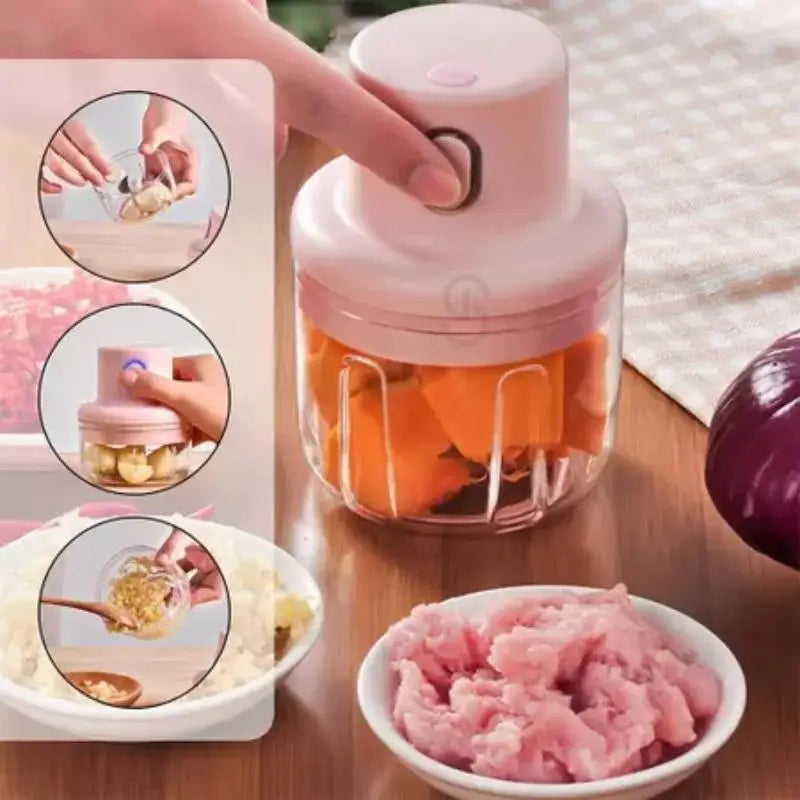 Mini Triturador elétrico sem fio e recarregável - 250ml TURBOMIX