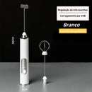 Batedor Misturador Mixer Elétrico para Bebidas Leite Café Clara de Ovos Portátil