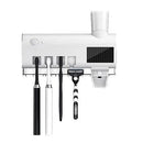 Suporte automático antibacteriano (Luz UV) esterilizador escova de dentes Higiene máxima garantida