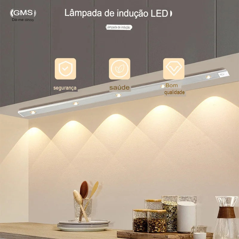 LED Magnética com Sensor de Movimento Sem Fio Para Cozinha
