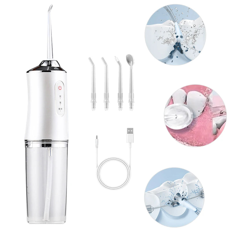 Fio Dental Irrigador Portátil Elétrico Jato D'água HidroFloss