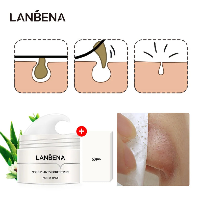 Removedor de Cravos Lanbena® Limpeza de pele Profunda