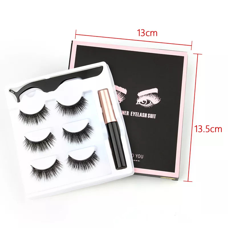 Kit Cílios Magnéticos Glamour - Pague 1 LEVE 3 Pares |+Brinde Exclusivo| - OWL EL SHARDY