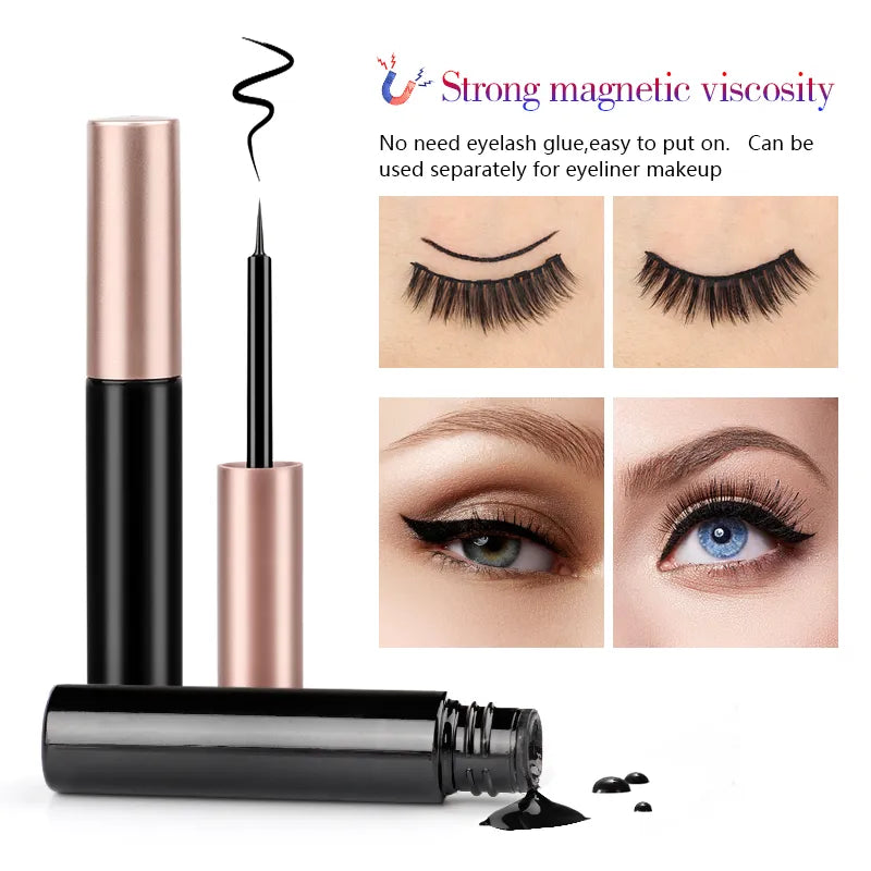 Kit Cílios Magnéticos Glamour - Pague 1 LEVE 3 Pares |+Brinde Exclusivo| - OWL EL SHARDY
