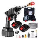 Lavadora de Alta Pressão Portátil  Recarregável (2 Baterias inclusas!) + 2 bicos e Adaptador de Sabão [MALETA GRÁTIS]