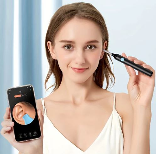 Limpador de Ouvido Inteligente com Câmera e Conexão Sem Fio OtoView Pro®