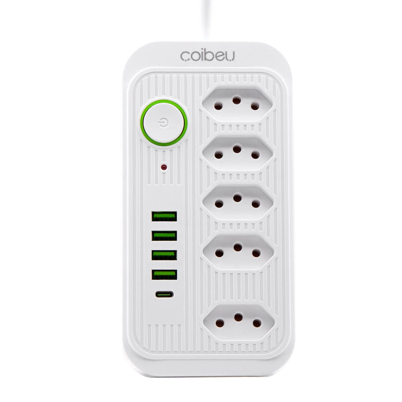 Extensão Tomada Inteligente, Filtro de Linha, Régua de Energia, 5 Tomadas, 4 Interfaces USB, 1 Porta USB Tipo-C, PowerHub Pro