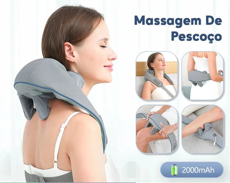 Massageador Shiatsu Ultra - Relaxamento e Alívio de Dores