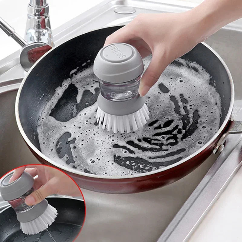 Escova Lava Louça com Dispenser Dosador e Suporte - OWL EL SHARDY