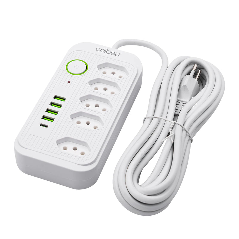 Extensão Tomada Inteligente, Filtro de Linha, Régua de Energia, 5 Tomadas, 4 Interfaces USB, 1 Porta USB Tipo-C, PowerHub Pro