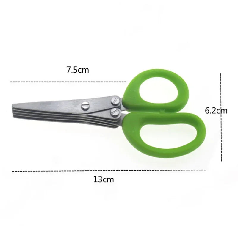 Tesoura de Cozinha Multifuncional - 5 Lâminas