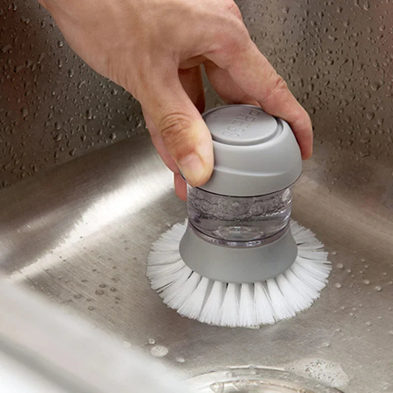 Escova Lava Louça com Dispenser Dosador e Suporte - OWL EL SHARDY