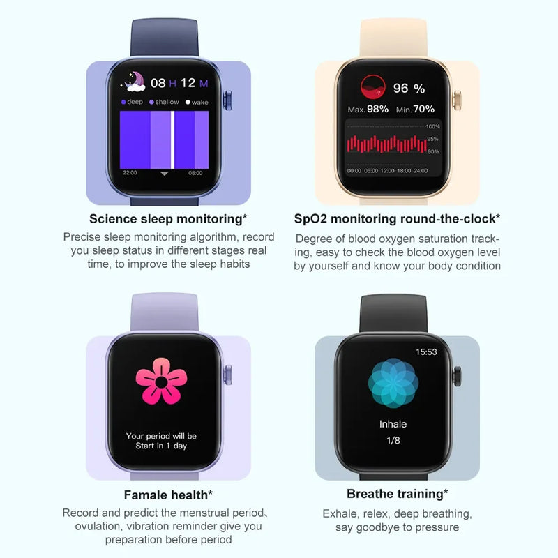 Smartwatch Colmi™ P71 c/ Chamadas por Voz e Monitoramento de Saúde