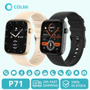 Smartwatch Colmi™ P71 c/ Chamadas por Voz e Monitoramento de Saúde