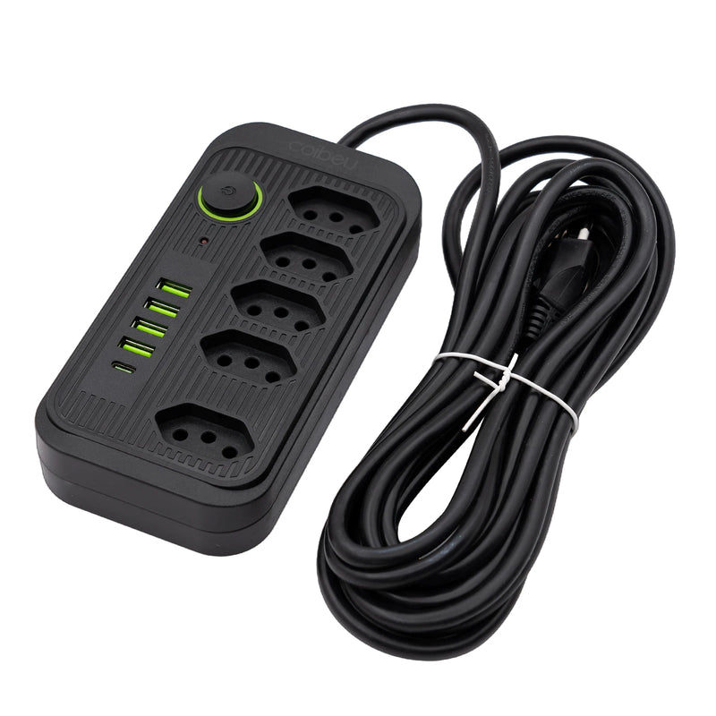 Extensão Tomada Inteligente, Filtro de Linha, Régua de Energia, 5 Tomadas, 4 Interfaces USB, 1 Porta USB Tipo-C, PowerHub Pro