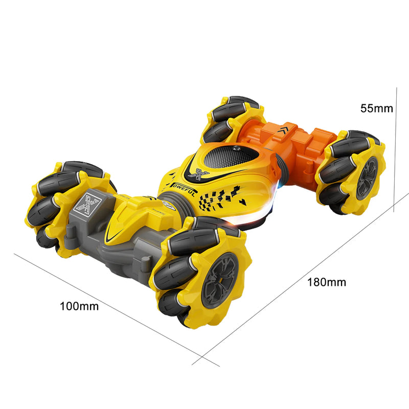 CARRINHO RC STUNT COM CONTROLE REMOTO GESTO SENSOR LED E SOM