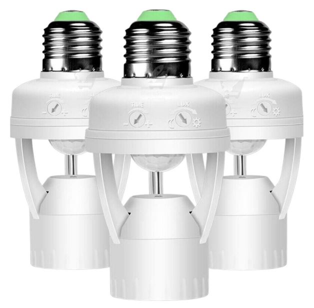 Sensor de presença com soquete para lâmpada e27: ®SmartGlow®