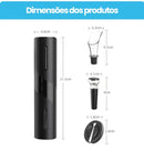 Abridor de Vinho Elétrico + 3 Brindes Grátis - OWL EL SHARDY