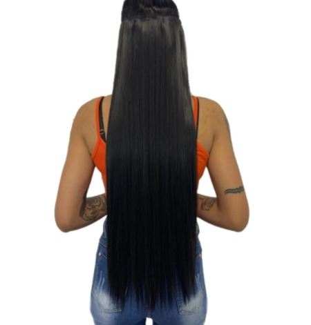 Aplique de Cabelo Tic Tac em Fibra Orgânica 70cm com Aparencia natural - OWL EL SHARDY