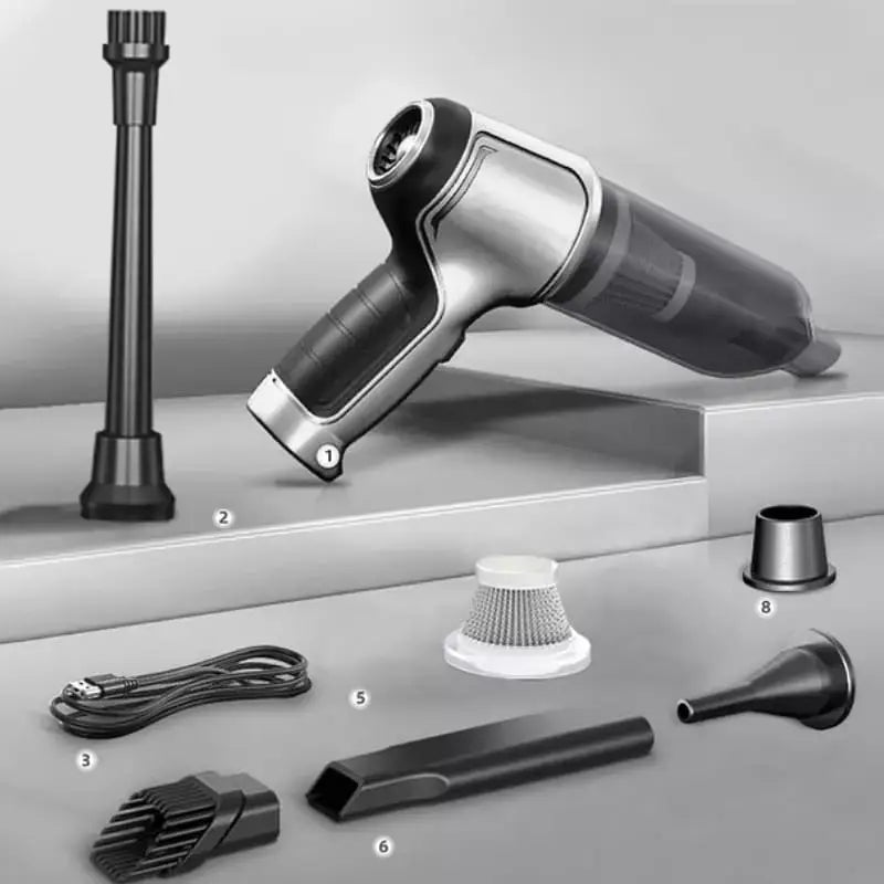 Aspirador de Pó Portátil 4 em 1 UltraPower ™, Sem Fio e Recarregável Para Casa E Carro