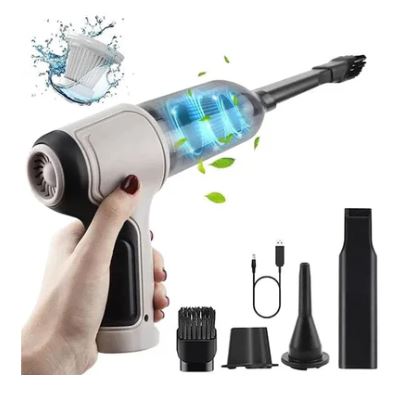 Aspirador de Pó Portátil 4 em 1 UltraPower ™, Sem Fio e Recarregável Para Casa E Carro