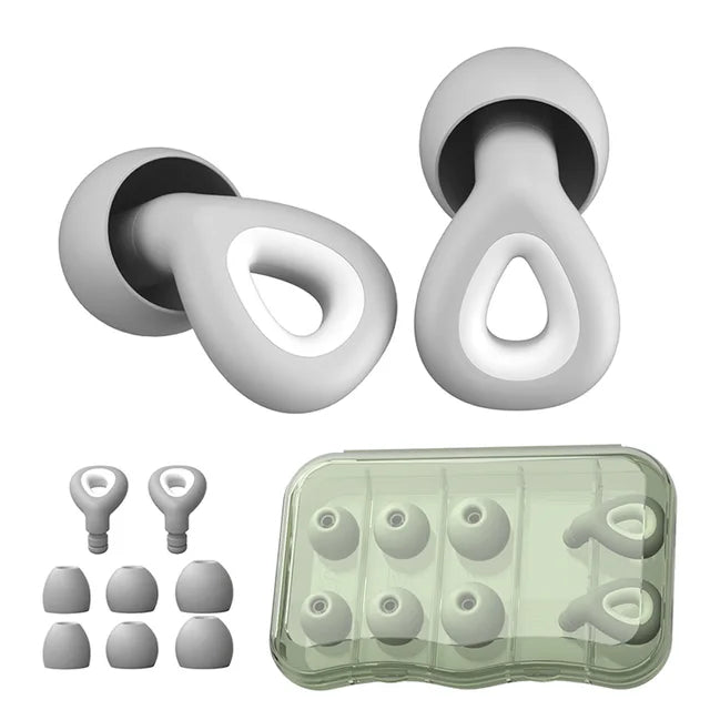 Tampões de ouvido EcoSilence, impermeáveis para dormir, redução de ruído, proteção de orelha,