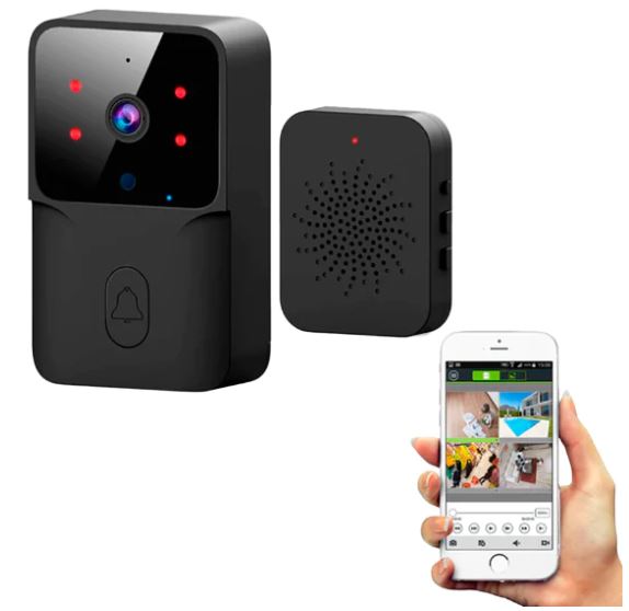 Campainha Com Câmera E Áudio Sem Fio Wifi Nano Vision [ALTA SEGURANÇA] - OWL EL SHARDY