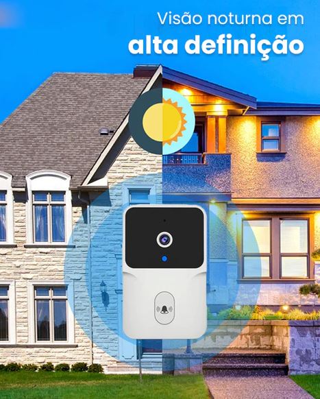 Campainha Com Câmera E Áudio Sem Fio Wifi Nano Vision [ALTA SEGURANÇA] - OWL EL SHARDY