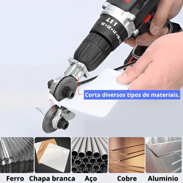 Cortador de Chapa de Metal - ferro, alumínio, aço inoxidável