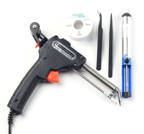 Kit de Pistola de Solda Automático  MaxSolder + Bomba Dessoldagem BRINDE