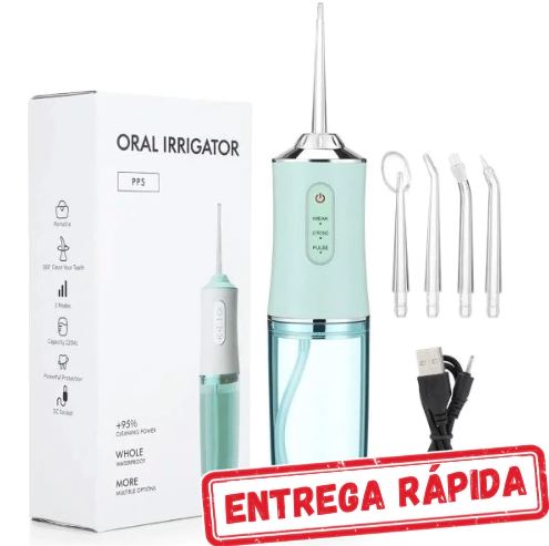Fio Dental Irrigador Portátil Elétrico Jato D'água HidroFloss