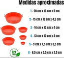 Kit 6 Capas Protetoras de AirFryer de Silicone Redonda Air Fryer e Forno Fritadeira Elétrica Praticidade na Cozinha