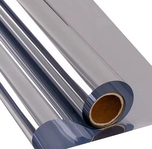 Insulfilm Prata Espelhada,Refletiva, Poliéster profissional,G5,Grátis Espátula