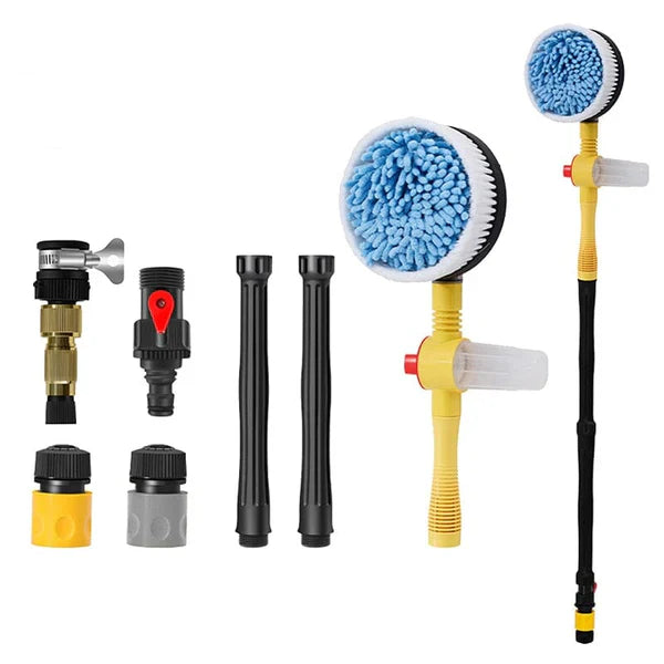 Kit Escova de Limpeza Rotativa Microfibra Automotiva