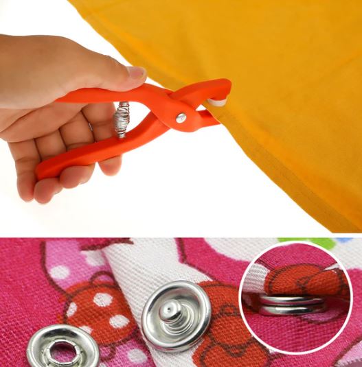 Kit Alicate Fixador + 150 Botões de Pressão - SnapFix PREMIUM