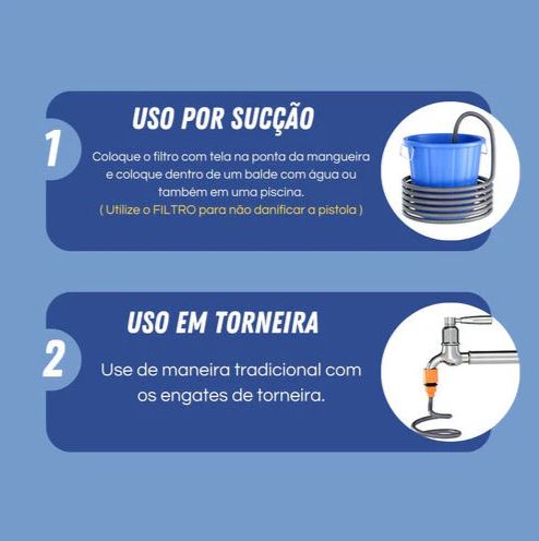Lavadora de Alta Pressão Portátil  Recarregável (2 Baterias inclusas!) + 2 bicos e Adaptador de Sabão [MALETA GRÁTIS]