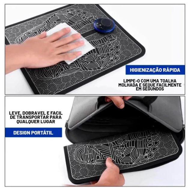 Massageador de Pés Portátil - NuvemPés™ - Elimine Dores, Inchaço nas Pernas Pés + Brindes - OWL EL SHARDY