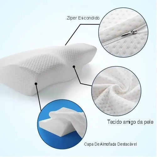 Travesseiro Ortopédico Cervical RelaxFex®  –  Frete Grátis