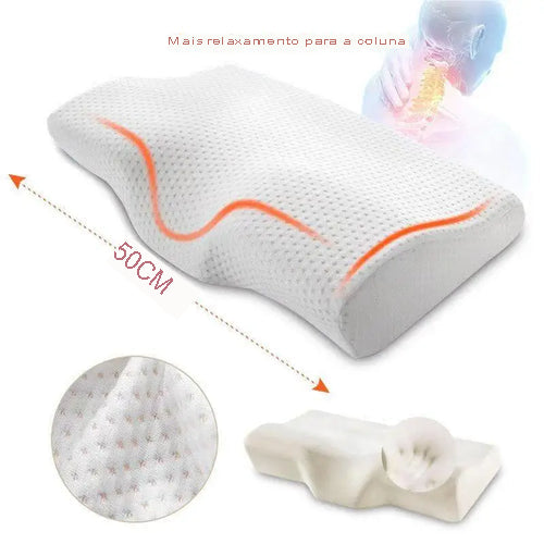 Travesseiro Ortopédico Cervical RelaxFex®  –  Frete Grátis
