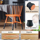 Protetores de Silicone para Pernas de Cadeira - Conjunto com 16 Peças - OWL EL SHARDY