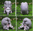 Estatuetas Família Elefante Yoga - OWL EL SHARDY