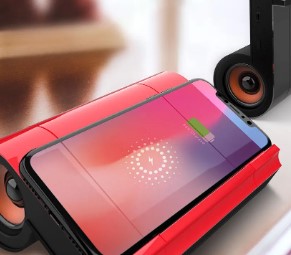 Carregador Wirelles + Alto Falante Bluetooth - OWL EL SHARDY