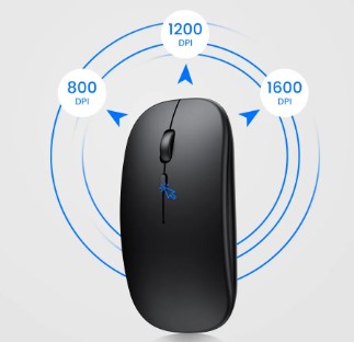 Mouse Bluetooth Sem Fio Recarregável 2.4GHz - OWL EL SHARDY